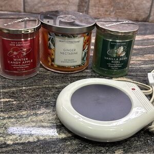 Scented Candle Trio with Warmer.